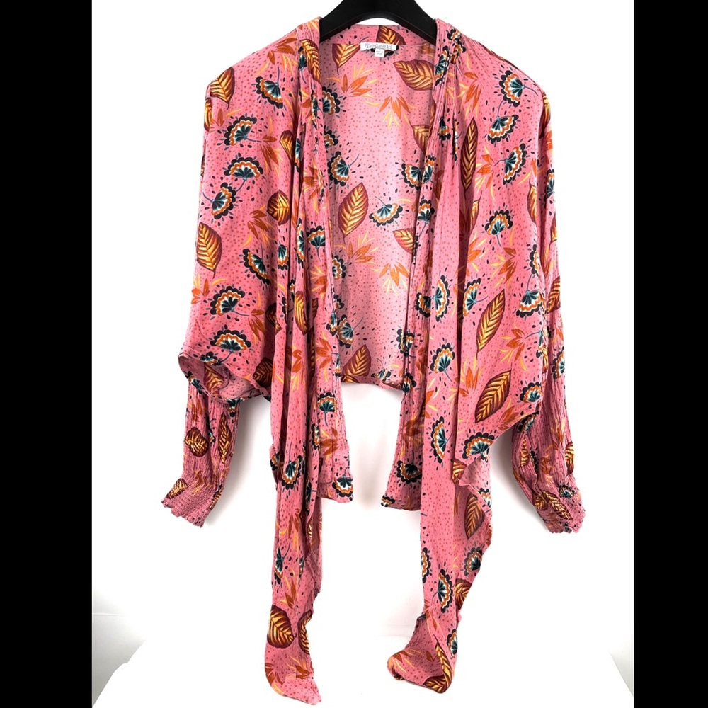 Patrons of Peace cropped cardigan dusty rose
